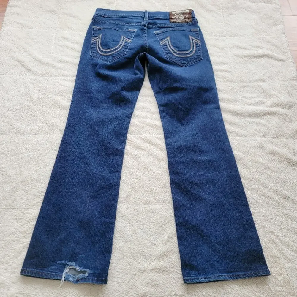 True Religion 32x34 Danny Tapered Fit Bootcut Leg Jeans